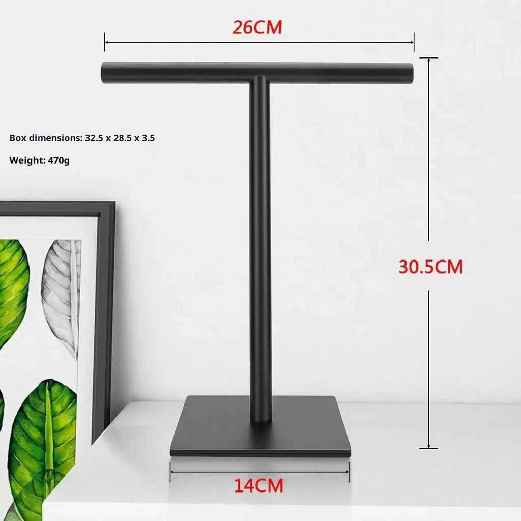 Single layer stainless steel vertical towel bar with square bottom, shown in black or silver for bathroom and toilet use