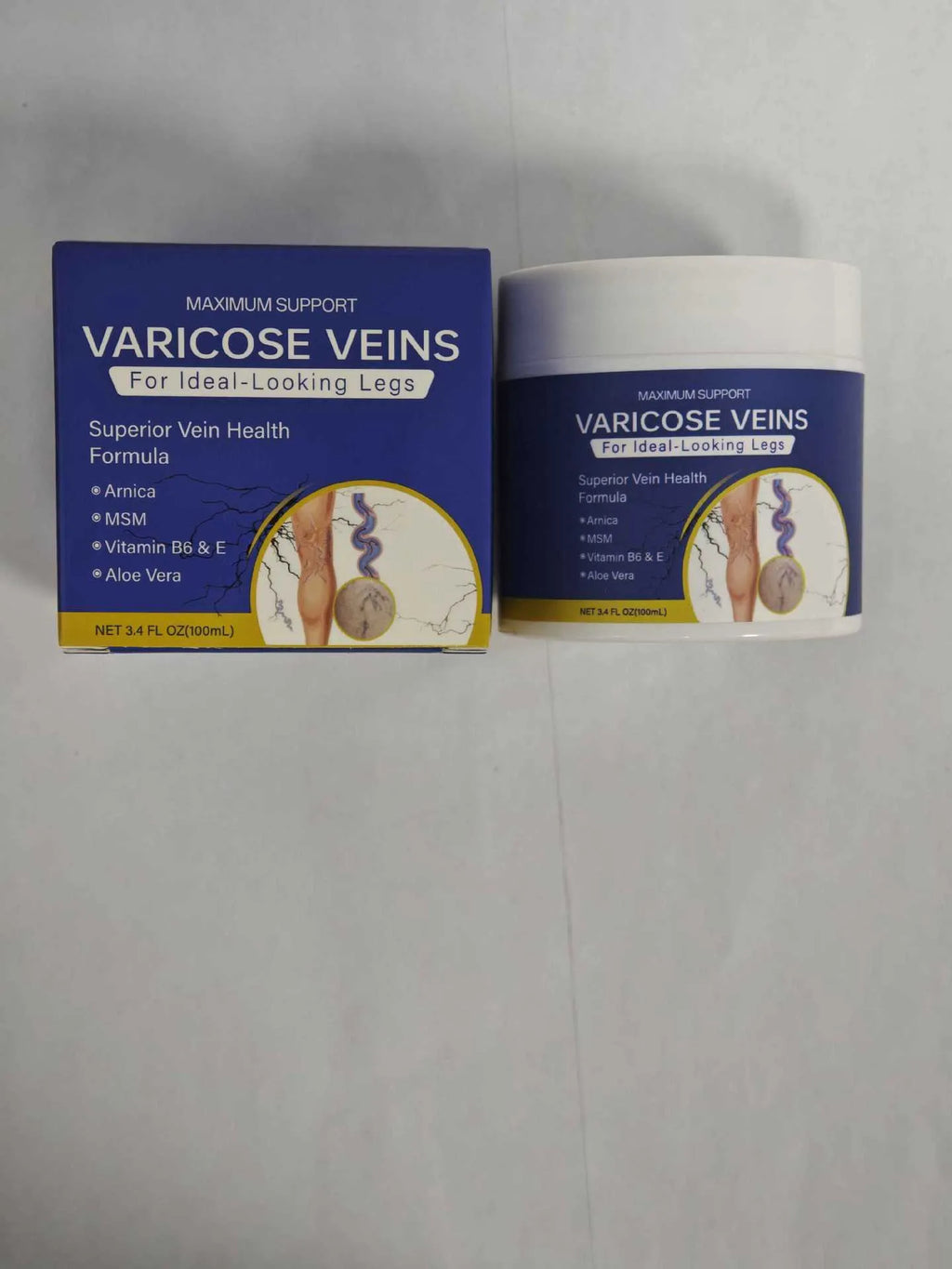 100ml body care cream for leg vein relaxation and meridian dredging in standard packaging