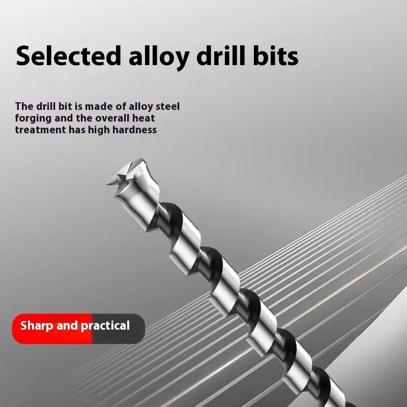 12.7mm carbon steel square hole drill bit set with sleeve and core components