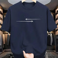 Cartoon printed loose fit T-shirt in cotton blend fabric showing round neck and short sleeves