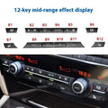 BMW air conditioning panel button set in 11, 12, or 14 keys for F10 F07 F02 F18 F15 F16 models, made of ABS PC.