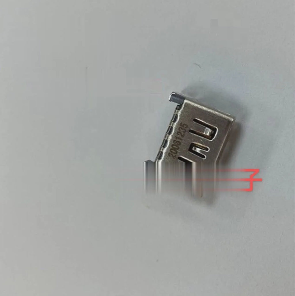 Silver HDMI interface host socket for gaming console and entertainment system repairs