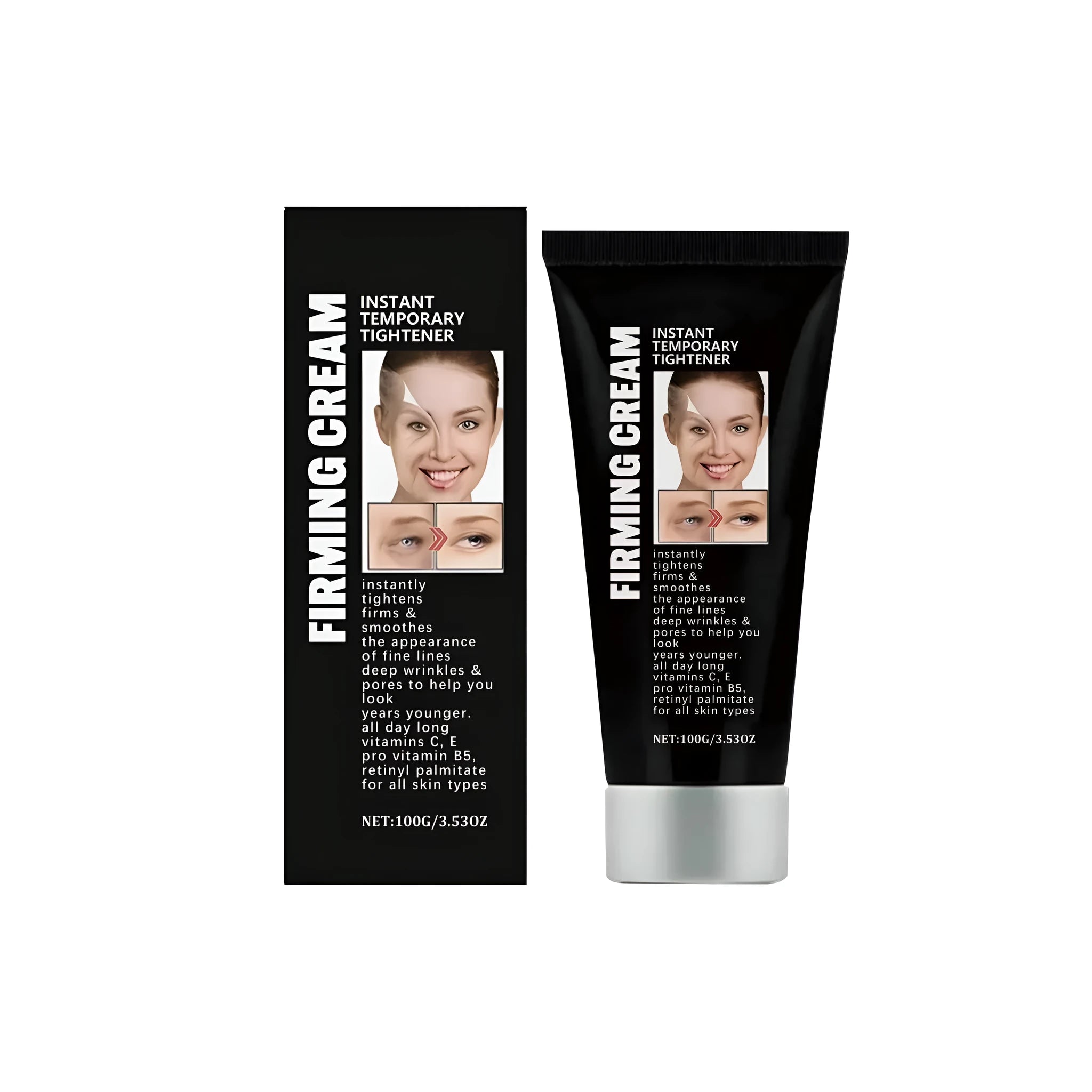 50g jar of anti-wrinkle firming face cream with vitamin C and retinol palmitate