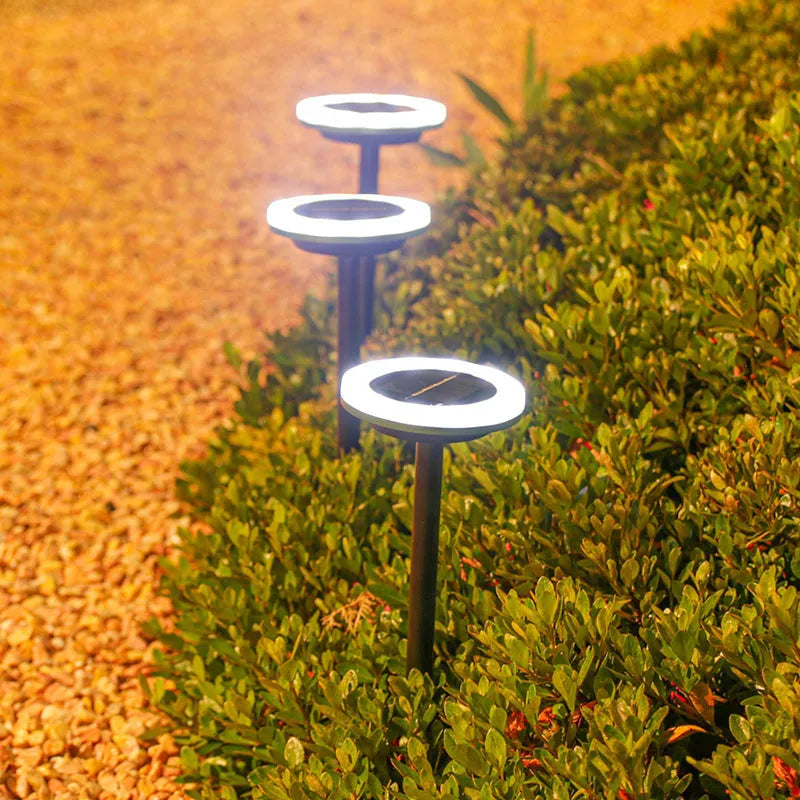 Solar lawn light outdoor courtyard, 12 LED rotating garden stake light, IP65, 103 x 103 x 340 mm