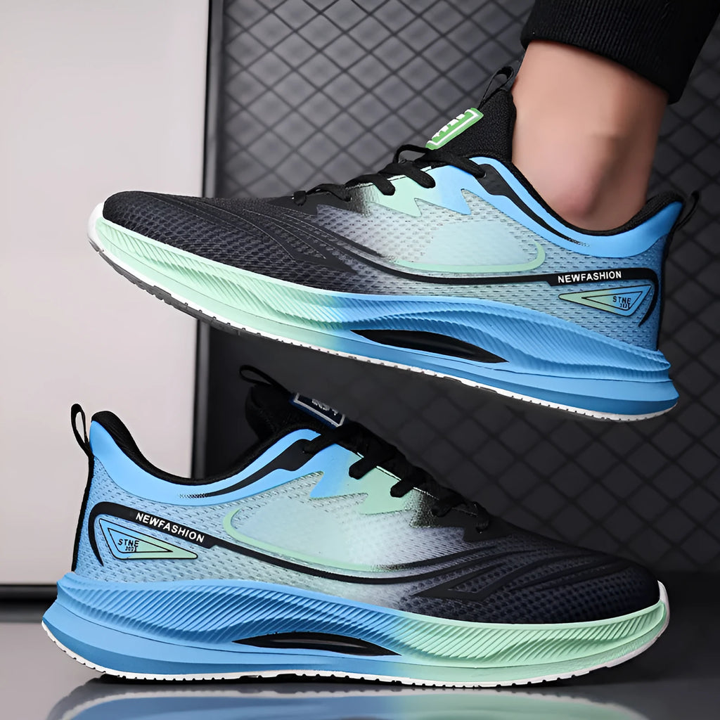 Men's breathable mesh casual shoes in multiple colours with rubber sole