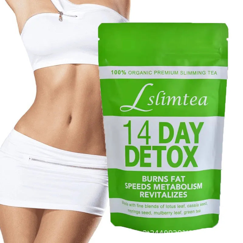 14 individual sachets of herbal detox tea with 3g portions in complete 42g programme pack