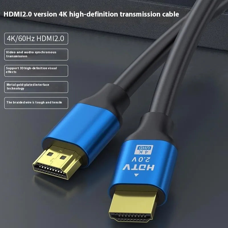 HDMI cable with gold-plated aluminium connector for computer monitor connection