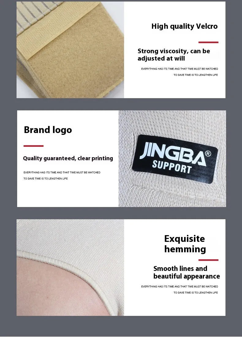Adjustable skin-coloured sports shoulder support strap shown on a model for weightlifting and running.