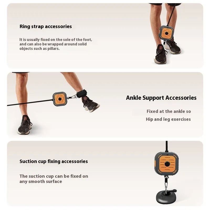 Adjustable power pump chest expander in vibrant orange or navy blue for home strength training.
