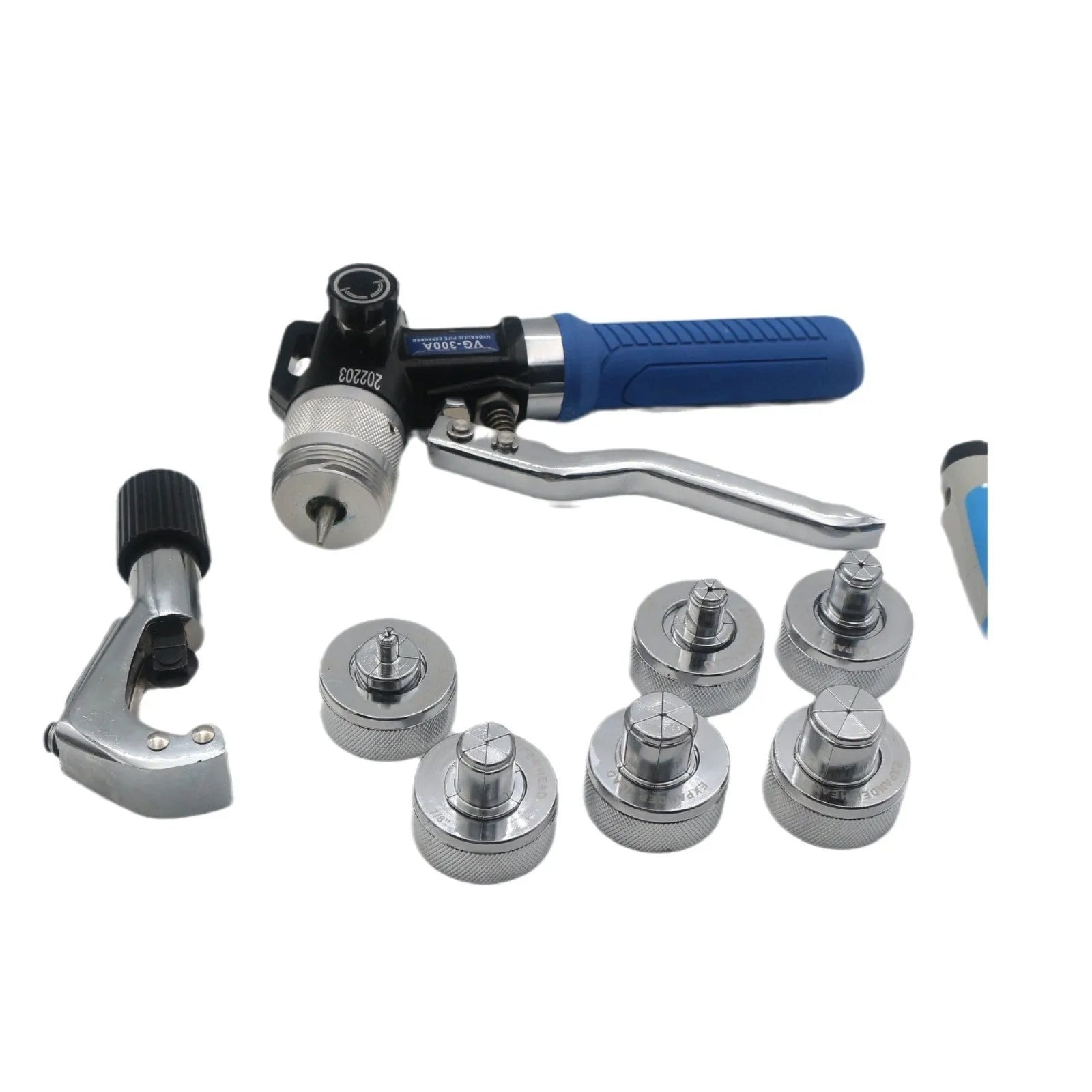 VG-300 style hydraulic tube expander tool for refrigeration work