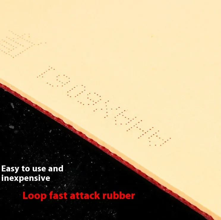 Fast Attack Sticky Classic-50 table tennis bat with anti-rubber in red or black.