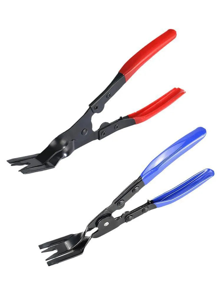 Blue handled car interior removal pliers with drop forged steel construction and 235mm length for door panel disassembly