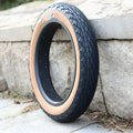 20x4.0 inch brown rubber tyre with skin edge detailing for electric beach cars and snowmobiles