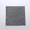 Grey square microfiber kitchen cleaning cloth for pots and bowls