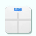 Electronic bathroom scales in cross pattern design with digital display