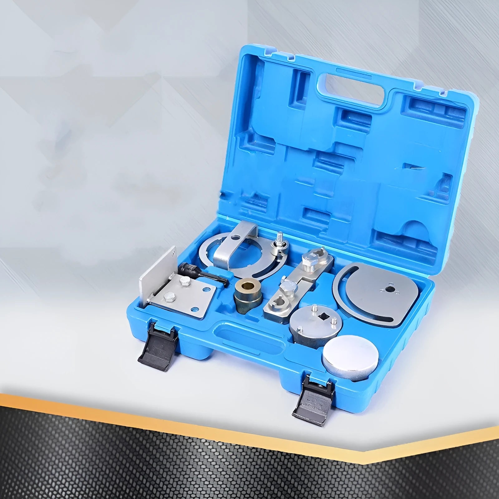 Volvo engine timing special tool set made of carbon steel for cylinder head alignment