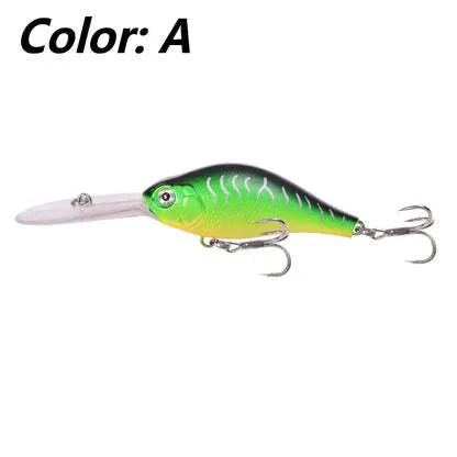 10.5cm hard fishing lure with deep diving lip and multiple colour options