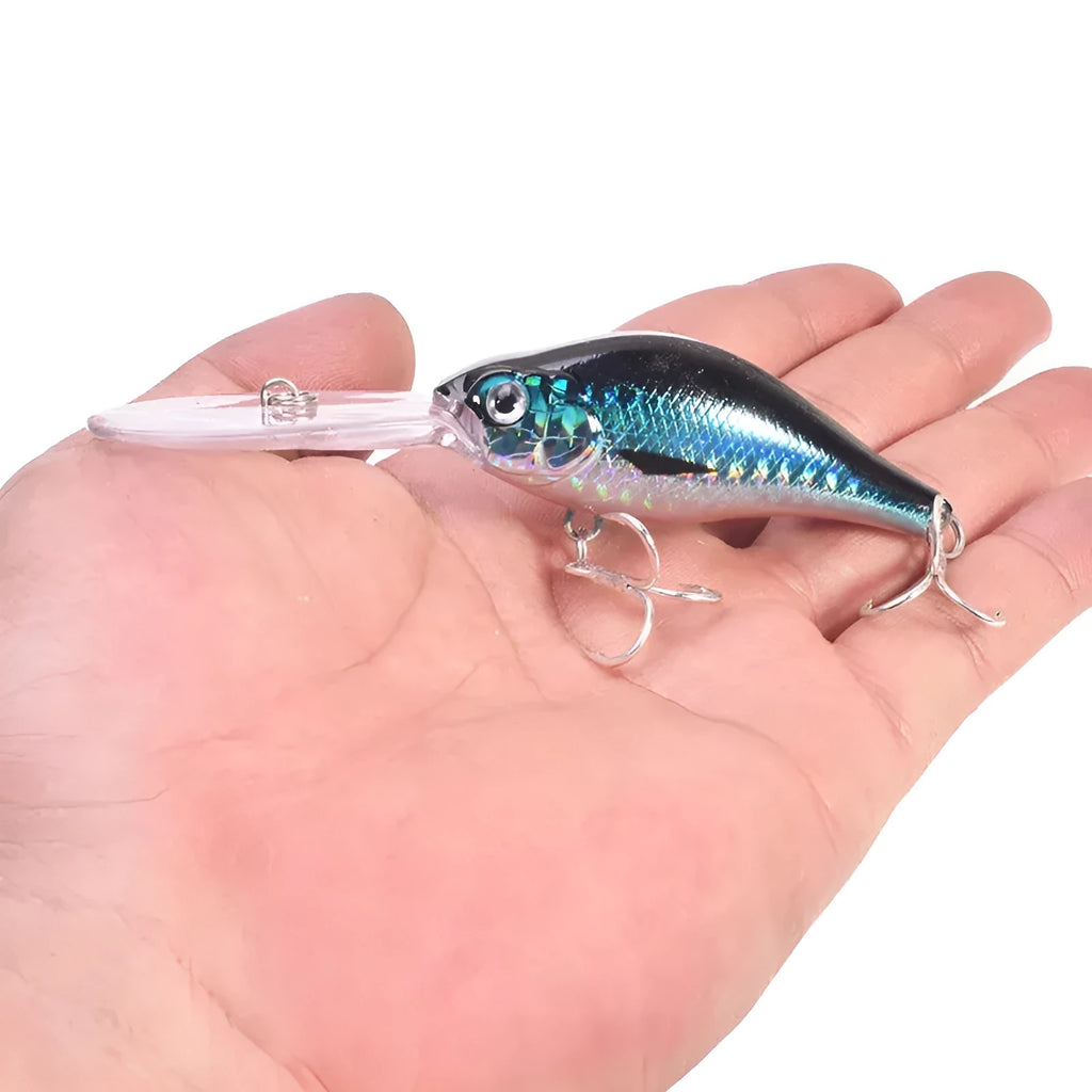 10.5cm hard fishing lure with deep diving lip and multiple colour options