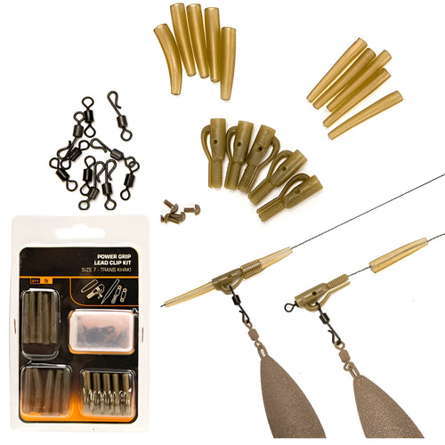 30 piece European carp fishing accessory set with anti-winding pipes and threaded hoses