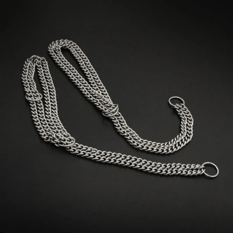 304 stainless steel explosion-proof pet collar in steel colour for small and medium dogs and cats