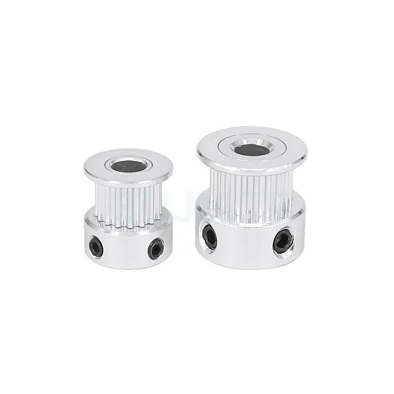 White stainless steel 2GT timing belt pulley 20 tooth 8mm bore for 3D printer extrusion gear