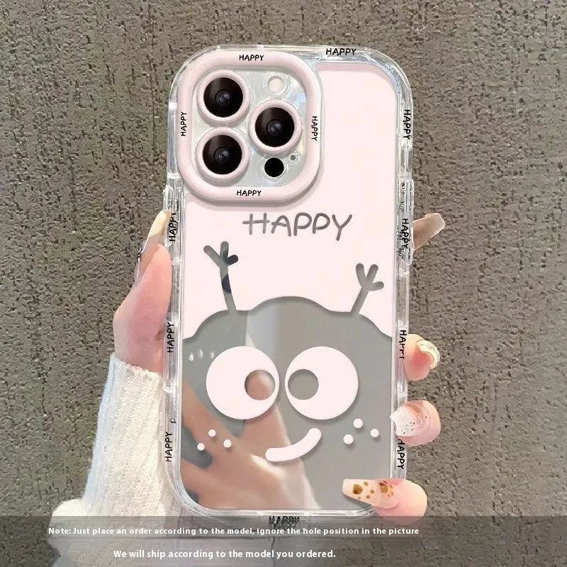 Creative white coal ball design silicone phone case for iPhone shockproof protection