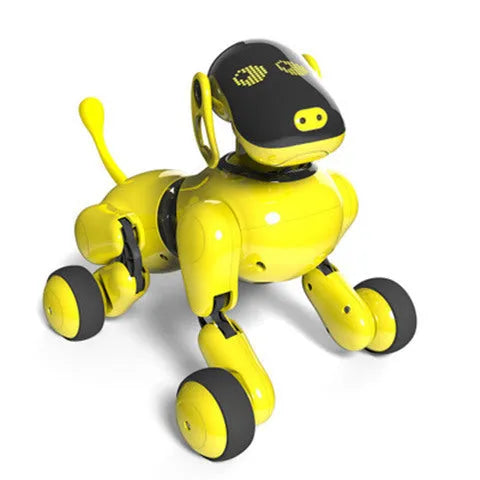 Interactive robot dog toy with ABS body, voice touch APP control, and Bluetooth connection
