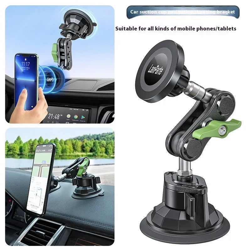 Dashboard suction cup car magnetic phone holder in universal alloy, ordinary RBA-M01 colour