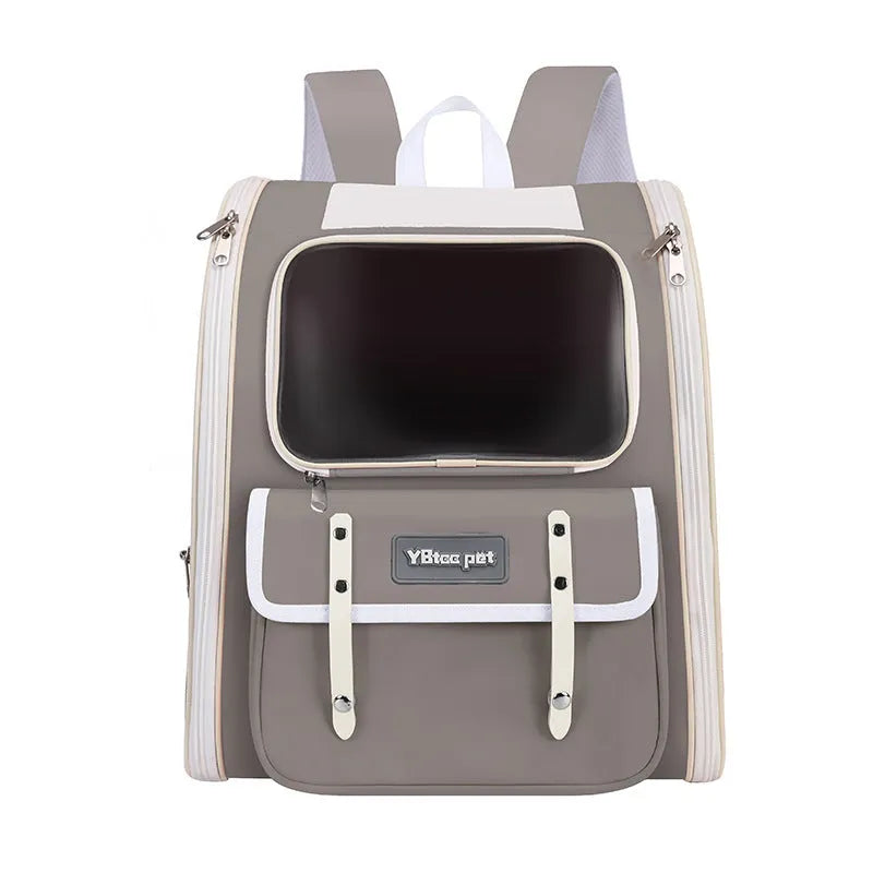 Breathable Oxford pet carrier bag in solid colour, suitable for cats up to 7.50kg and small dogs