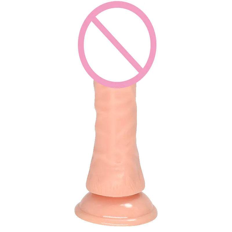 Bullet simulation butt plug in skin colour PVC material, 17.5cm length by 3.5cm width, Japanese bullet skin colour finish