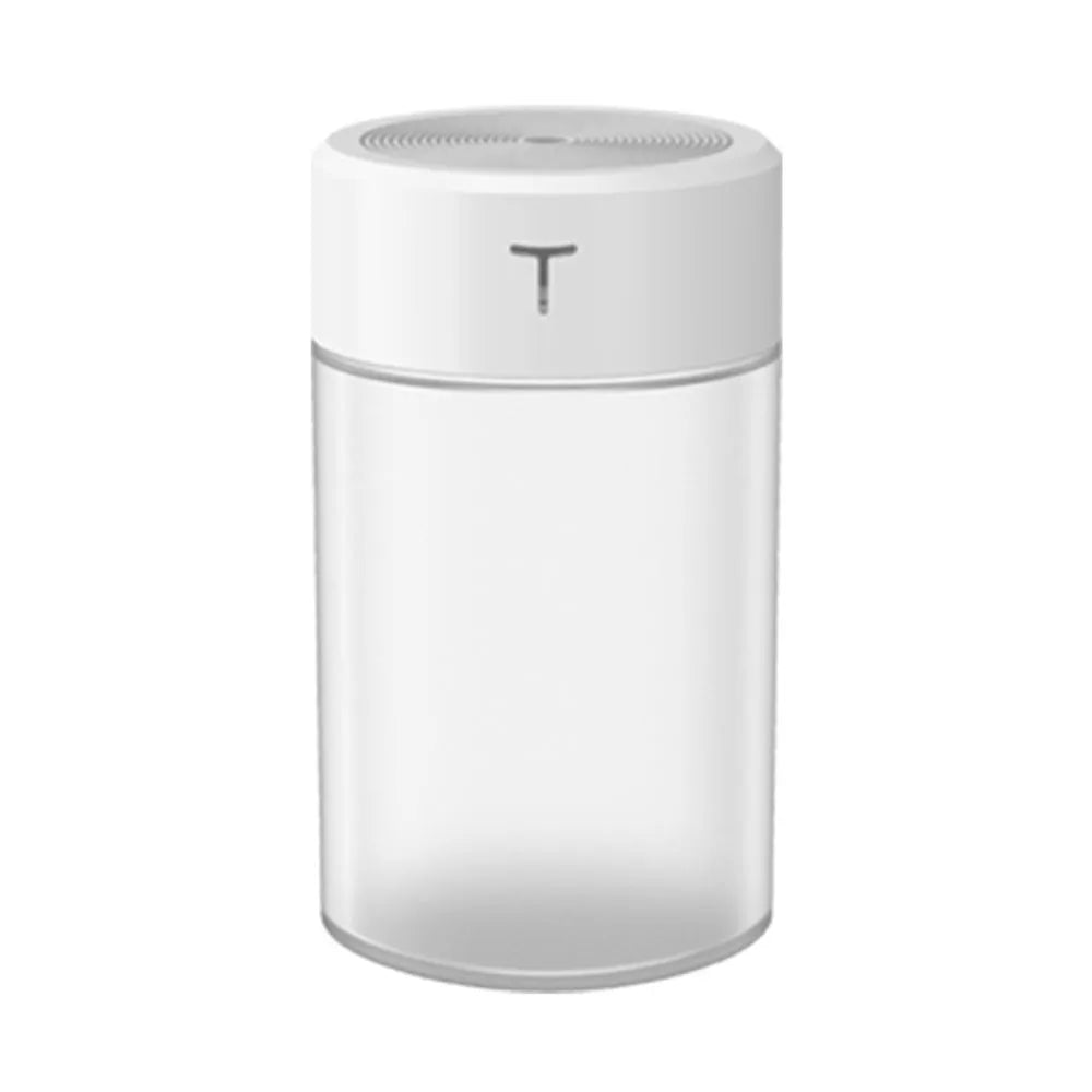 Mini USB humidifier with night light round plastic body 80mm white model Dabai