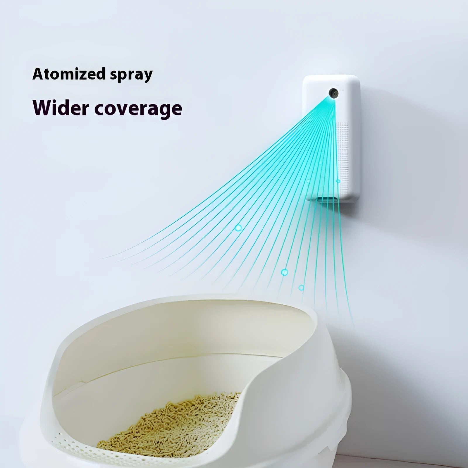 Smart spray pet odour removal machine with bracket and purification liquid bottles