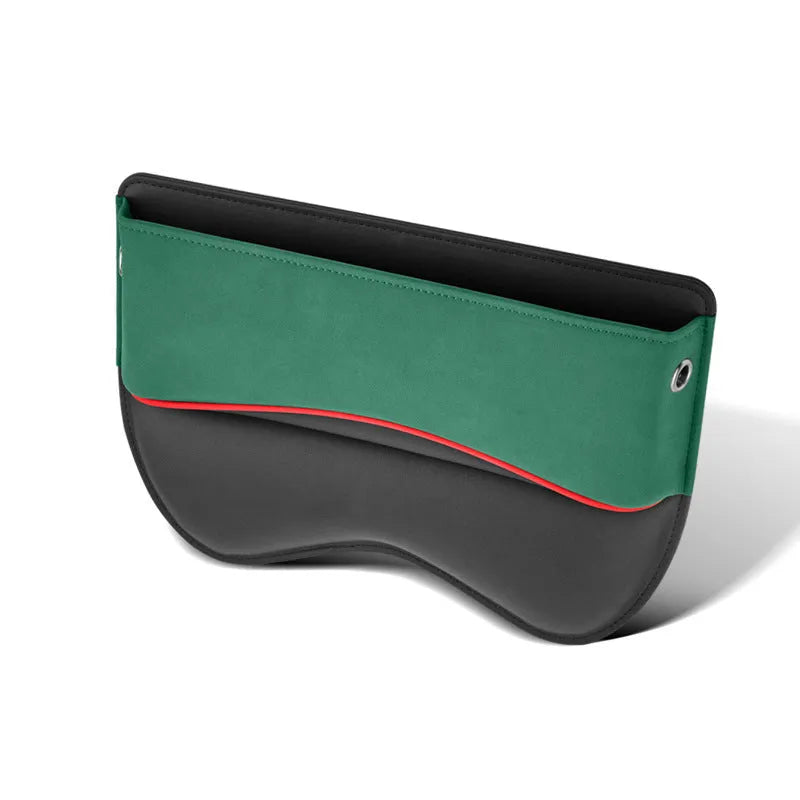 Leather car seat storage box in choice of five colours with waterproof construction