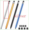 Universal two-in-one metal touch screen pen stylus for mobile phones and tablets in multiple colours