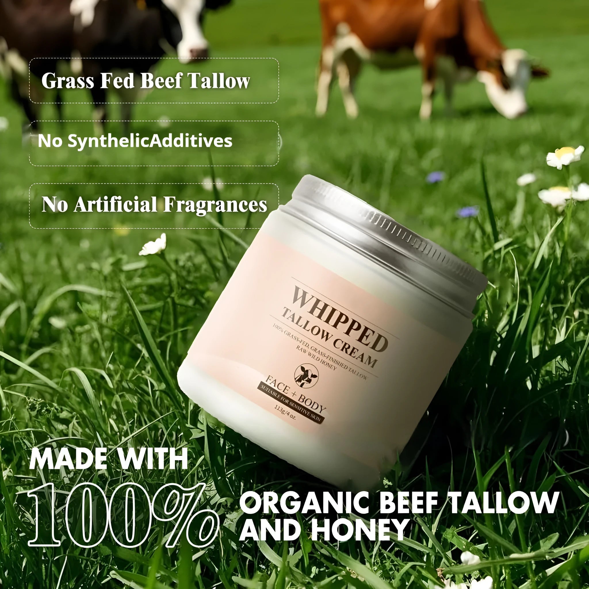 113g butter cream jar for facial moisturising and dryness treatment