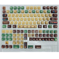 Capabala PBT MOA profile mechanical keyboard keycap set with 130 keys laid out.