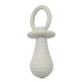 Set of four coloured TPR rubber pacifier chew toys for puppies and kittens on a white background.