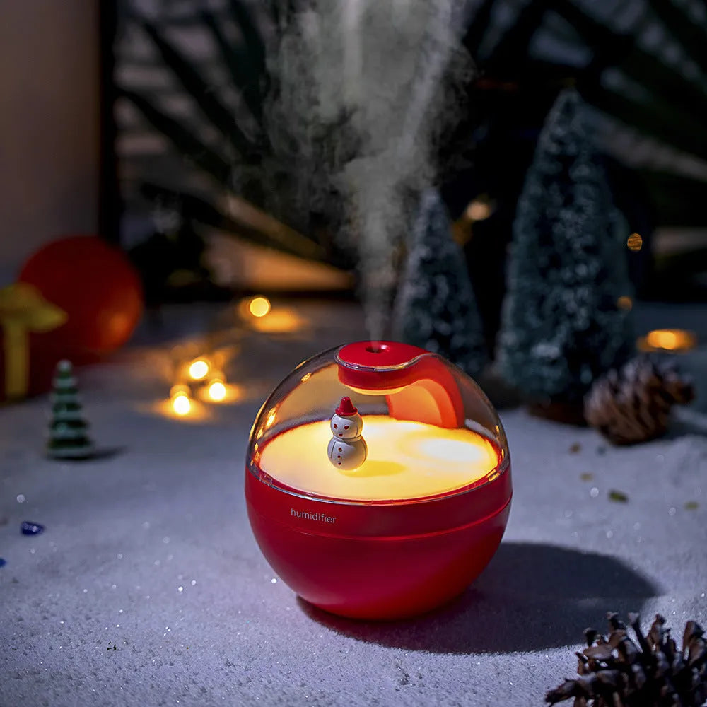 Square USB aroma diffuser and humidifier with 0.5-1L tank, single fog outlet, below 36dB noise, shown in available colours