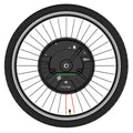 Imotor 3.0 black alloy hub motor wheel for electric bicycle conversion kit.