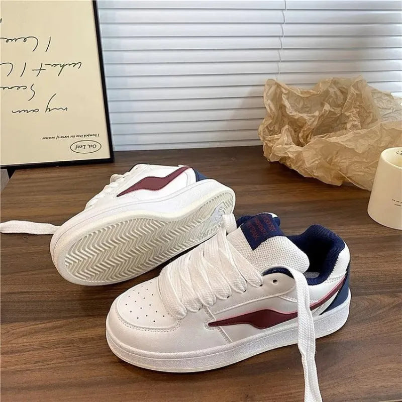 Women's low top pump shoes, solid colour, synthetic leather upper, mid heel, tip toe, available in pink