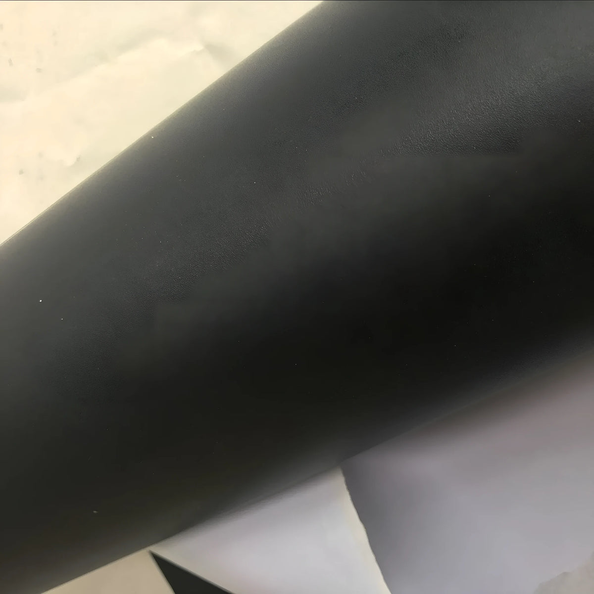A4 matte black PVC self-adhesive printing label sheets in fine sand finish, 50 sheets per pack