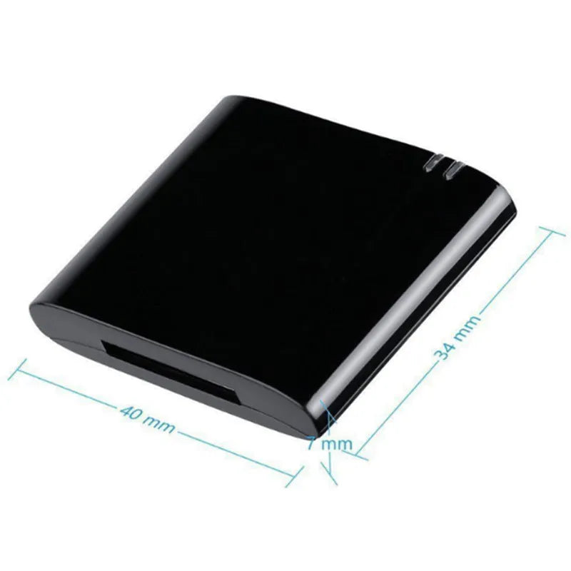 Bluetooth 4.1 30-pin male audio adapter for Apple speakers and docks