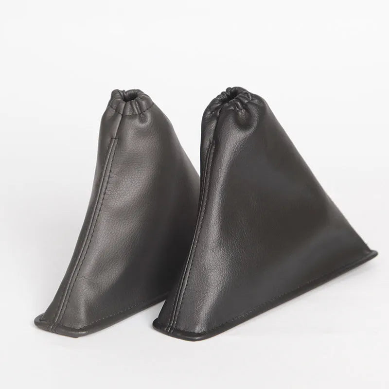 Black PU leather dust cover for Toyota Corolla gear shift lever.