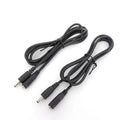 Black copper 22AWG DC power cord male to female plug