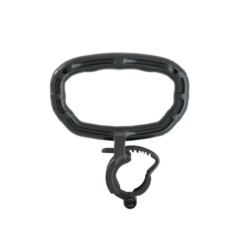 Adjustable weight kettlebell handle in PP, 21 x 19cm, available in Black or Orange for fitness body shaping.