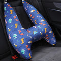 Car headrest pillow for children with pure cotton cover and PP cotton filling, 55x66cm universal fit