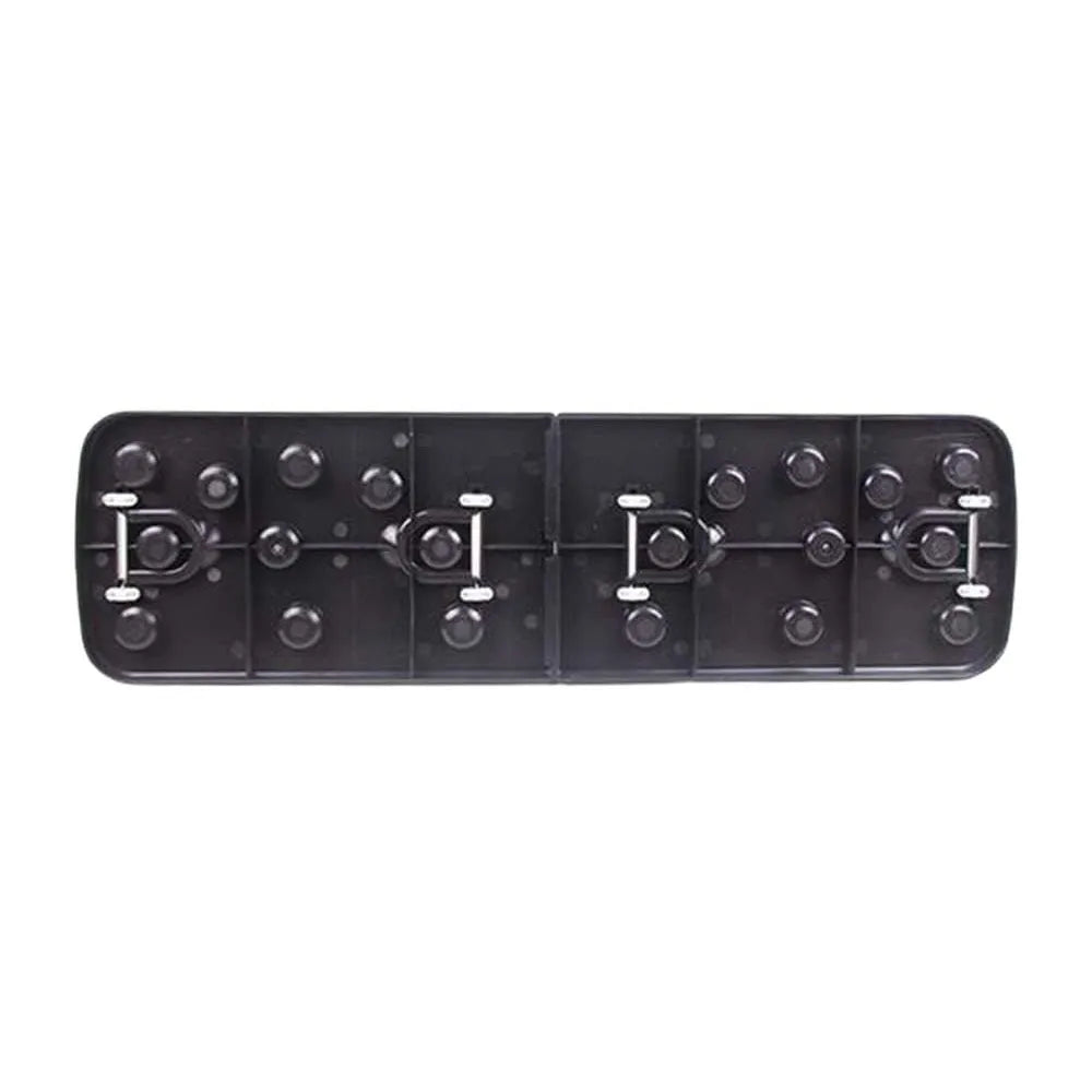 Folding push-up board with pull rope and two support armrests, 67 x 19 x 1.5 cm, for home fitness