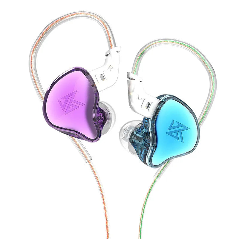 KZ-EDC in-ear wired Hi-Fi earphone with 3.5mm L plug and 120cm cable, black edition
