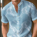 Men's printed casual shirt in polyester fabric available in multiple colours and sizes.