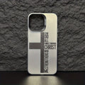 Cross English colour silver drop-resistant hard PC phone case for Apple iPhone in black